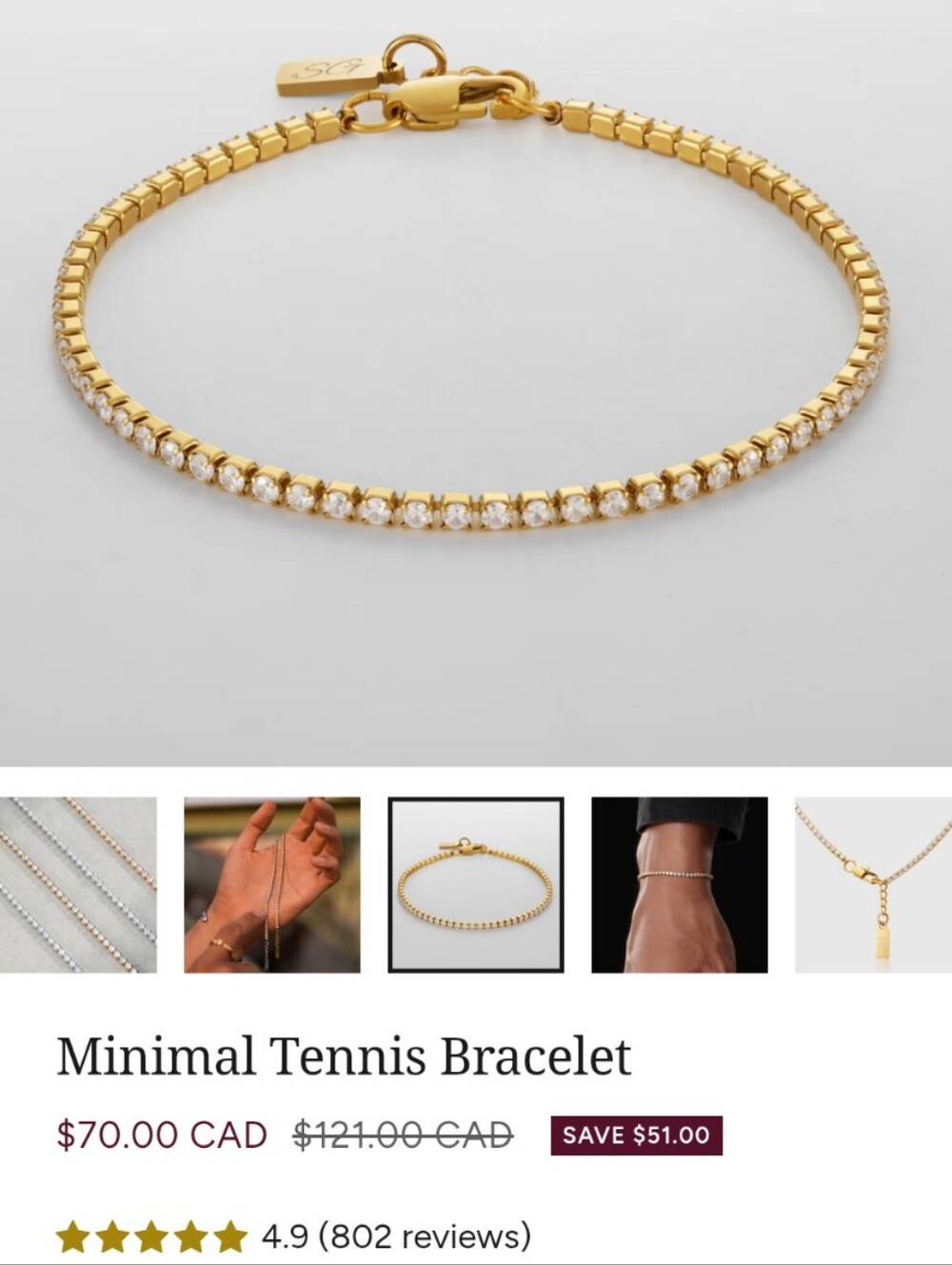 Sylvian Grant Tennis Bracelet